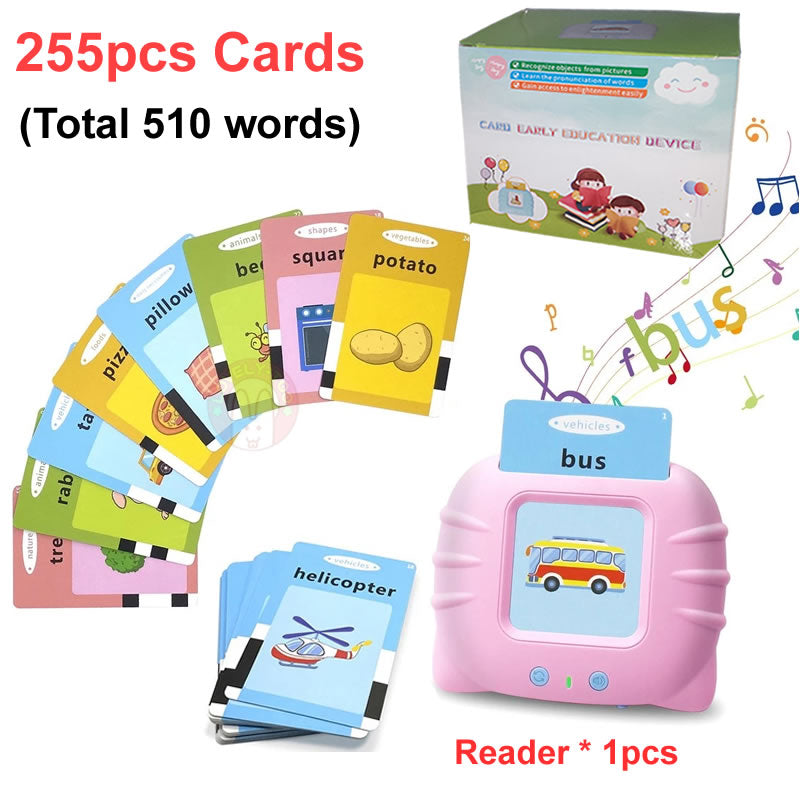 Flash card brinquedo educativo para aprender inglês