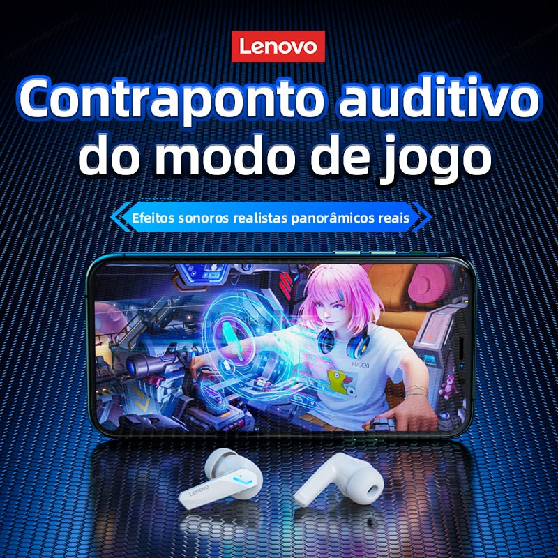 Fone de Ouvido Gamer Lenovo GM2 Pro